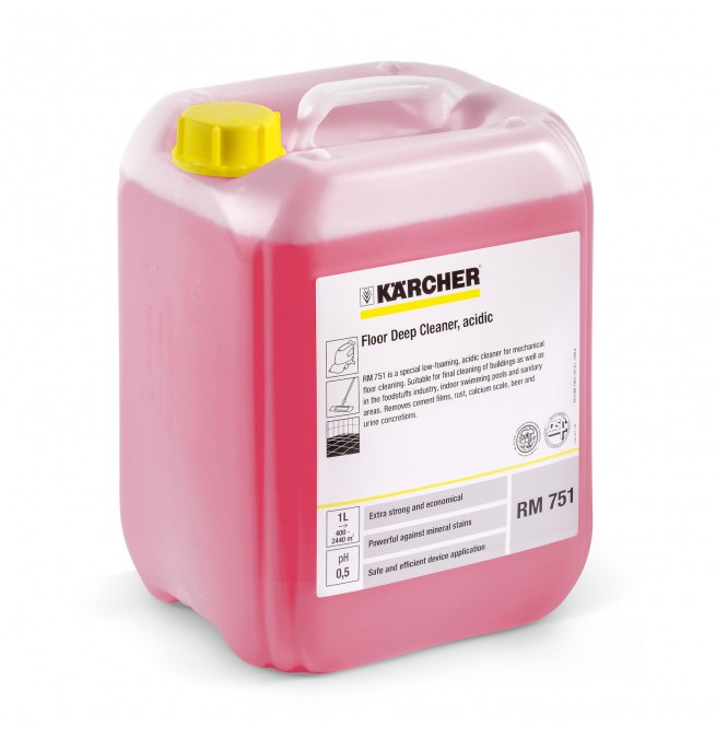 Препарат за основно почистване Karcher FloorPro, RM 751, висока киселинност, 10 л image 1